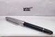 New Montblanc Meisterstuck Black Rollerball Pen - Silver textured Cap (2)_th.jpg